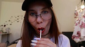 Nothing Unusual Just Sucking Chupa Chups While Clothed
