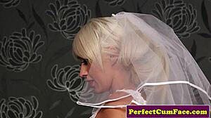 i love facials as a bride suckin cock pov