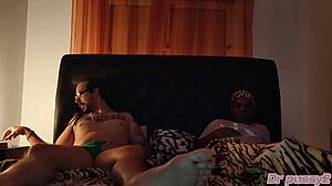 My ebony roommate craves my big cock.