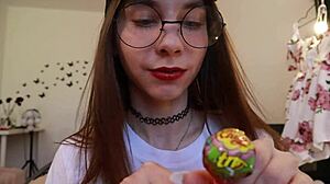 Nothing Unusual Just Sucking Chupa Chups While Clothed
