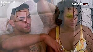 Novinho roughly fucks the hot latina teen slut in ass and mouth