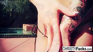 Wow, Hot Christy Mack Masturbating in Shower!