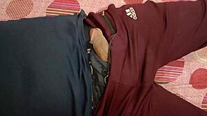 Indian babe intensely enjoys step-brother's doggystyle creampie in stockings close-up