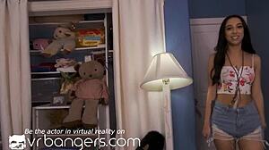 Vr Bangers Skinny Teen 18+ Seducing You With Small 18+ Feet