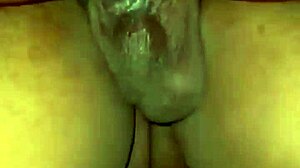 In a steamy threesome, ebony lovers engage in riding, cowgirl, and doggystyle with big cocks and asses.