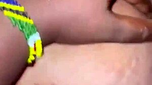 In a steamy threesome, ebony lovers engage in riding, cowgirl, and doggystyle with big cocks and asses.