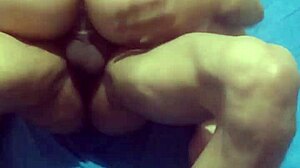 Wife Rides Husband's Friend's Big Black Cock with Force, Cumming Hard