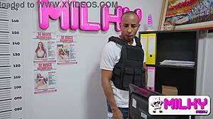 roxy rides big black cock hard, oh shit it's huge!