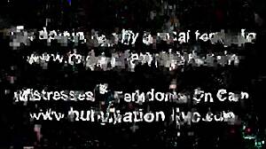 Femdoms take turns humiliating your small 18+ cock in BDSM POV masturbation