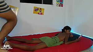 i ask my stepsister for a massage and she agrees part 1