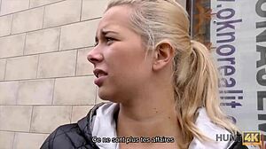 Hunt4k Blonde Teen Banged Doggy for Cash in Hidden Czech Spot!