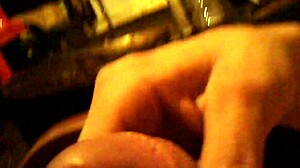 Boyfriend teasing his cock while friend watches intently