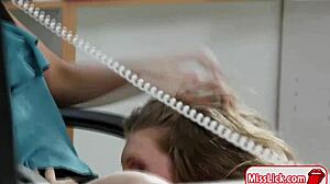 Boss licks her latina employee n her gf