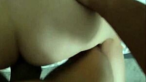 Natural big tits stepsister borrows money from stepbrother pov with blowjob