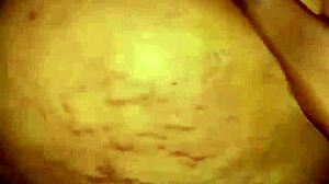 In a steamy threesome, ebony lovers engage in riding, cowgirl, and doggystyle with big cocks and asses.