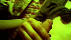 Boyfriend teasing his cock while friend watches intently