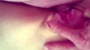 Skinny girl in socks gets fucked with saggy tits