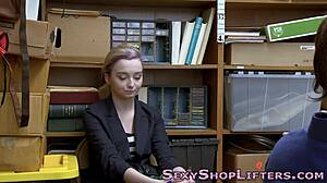 caught hot blonde with small tits feeling naughty