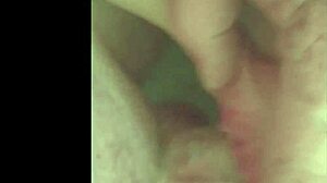 Skinny girl in socks gets fucked with saggy tits