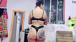 I'm preparing that delicious meal in the kitchen with care