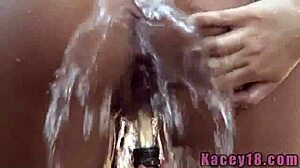 kacey 18 getting naughty and wet outdoors 😏