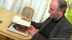 Lewd Young Babe Screwed Hard By Old Man!