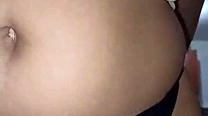 Fucking my teen 18+ brunette wife's hot juicy pussy