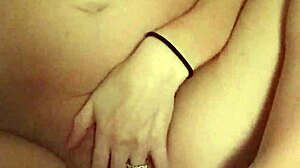 pregnant blonde gives footjob to big cock 😘