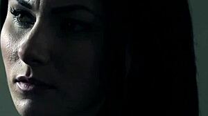 Lesbian secretary licks busty teen 18+ pussy!