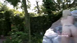 Two Hot Blondes With Poolside Masturbation!