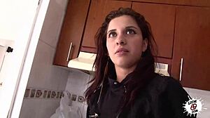 Smashing homemade Spanish milf bent over for doggystyle action!