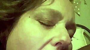 Fat bbw whore submits to interracial face fucking, deepthroating huge cock in selfie