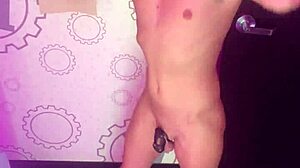 Kevin V Plays with Dildo in Public Bed!