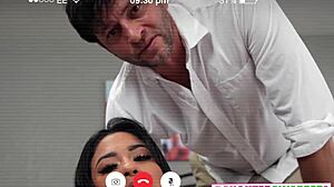 Intriguing facetime session with riley star and serena santos