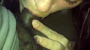 wife enjoys homemade interracial moment