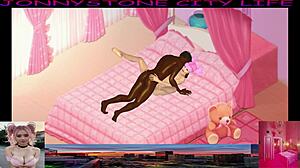 jonnystone encounters fun pink woman in custom anime adventure