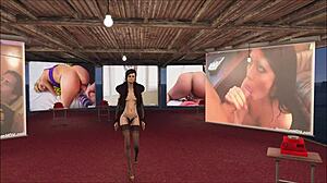 Sexy Brunette In Cute Fallout 4 Porn Fashion Anime Hentai 3D Scene