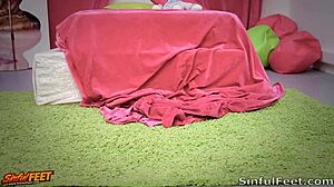 Susana Enjoys Self-Pleasure in Pink Knee High Socks Before Seeking Companionship