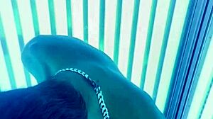 Kevin V Plays with Dildo in Public Bed!