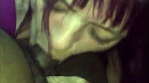 wife enjoys homemade interracial moment