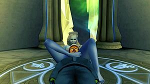 the evil snow queen gets humbled by a big cock in domination scene