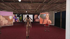 Sexy Brunette In Cute Fallout 4 Porn Fashion Anime Hentai 3D Scene