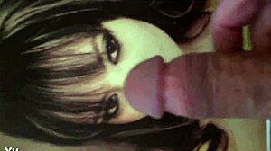 Horny girlfriend begs for sperm in mouth fucking