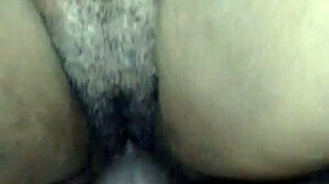wife feels overwhelmed taking that big black cock deep in her pussy