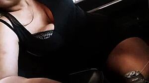 Fat latina bbw deepthroats in outdoor car