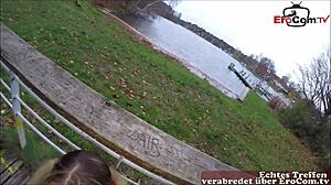 deutsches amateur sextreffen mit pov milf in brille im wald