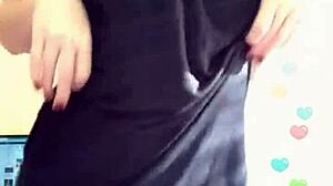 Young Girl Feels Intense Pleasure During Webcam Masturbation Session