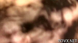 Young 18+ pornstar licks balls roughly in pov 😈