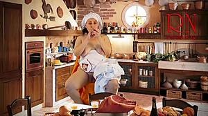 Hey, cinderella's sewing without panties, but no masturbating allowed 😏