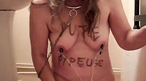 Slave Blows Pipes in BDSM!